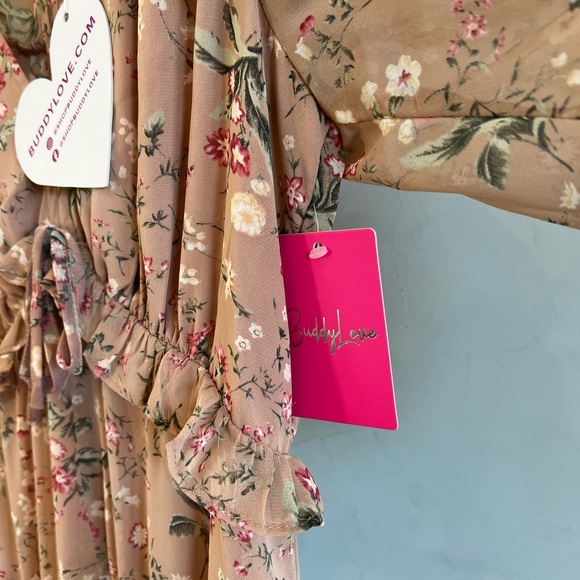 NWT Buddy Love Pia Long Sleeve Maxi Dress - Picture 13 of 13